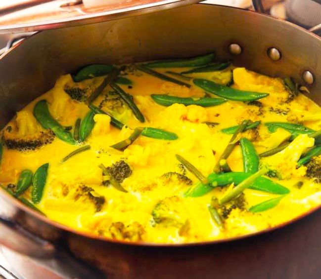 Golden Sunshine Vegetable Curry