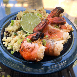 Barbecued Curry Shrimp & Couscous