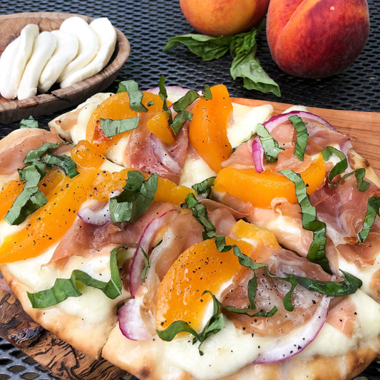 Peach & Prosciutto Pizza