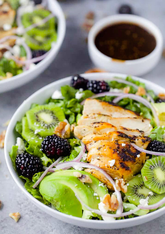 Kiwi Balsamic and Blackberry Chicken Salad