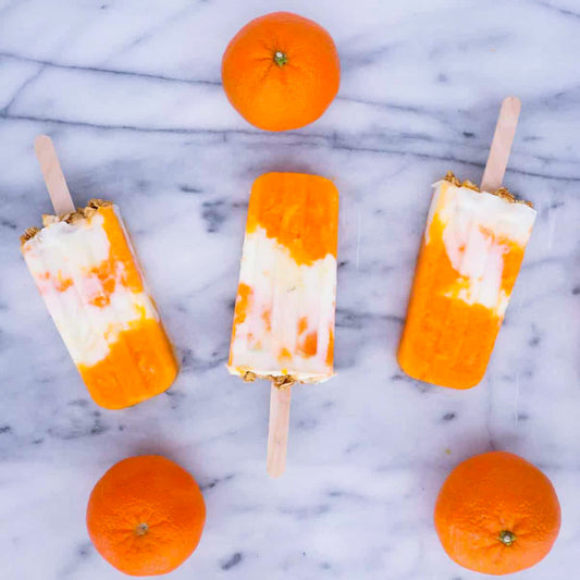 Mandarin Orange Cream Popsicles